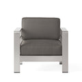 Cape Coral Mp1 Club Chair Yes Khaki,Silver Rust Resistant Frame Garden & Outdoor Modern Aluminium