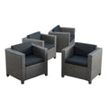 Puerta Club Chair Mp4 Black Polyester