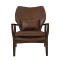 Club Chair Brown Microfiber