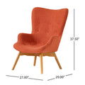 Contour Chair Orange Fabric