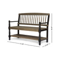 Bench Grey Black Wood