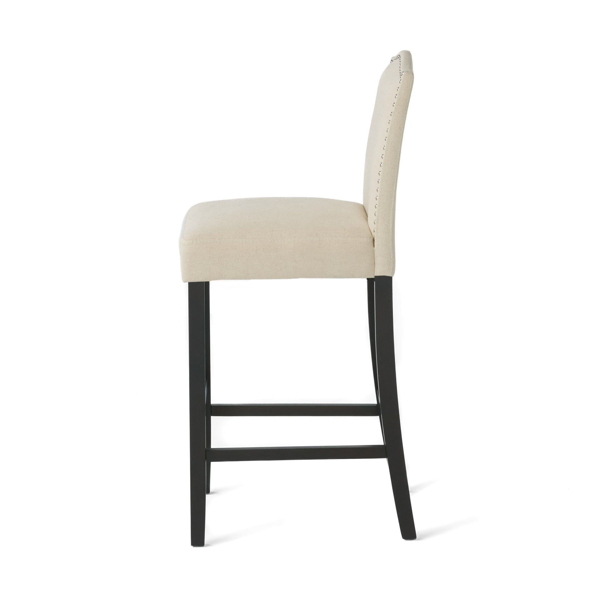 Markson Kd Barstool Mp2 Set Of 2 Ivory Fabric