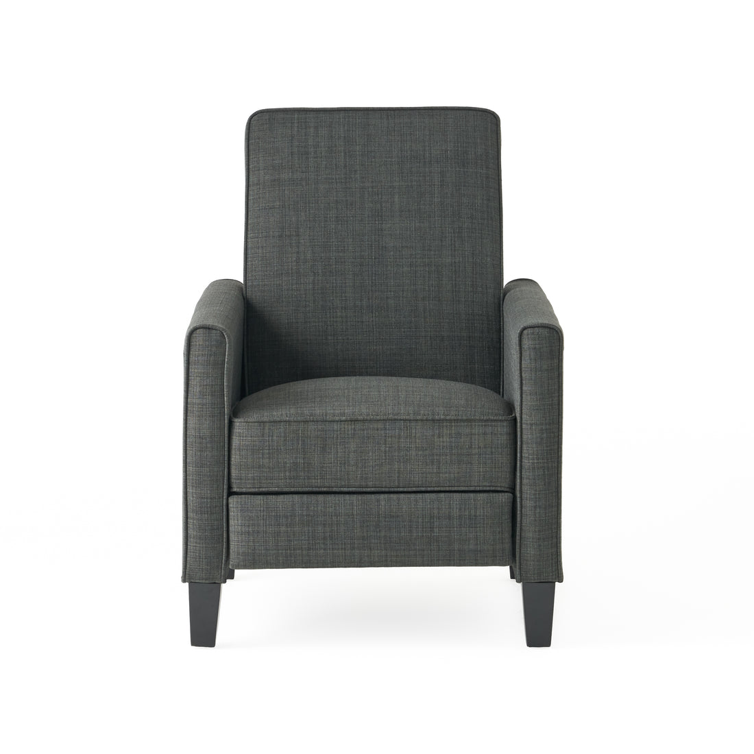 Dark Grey Linen Push Back Chair For Elegant Home D Cor Grey Fabric