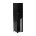 Bathroom Cabinet Black Mdf