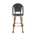 Barstool Black Wicker