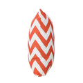 Marisol Chevron Square Pillow Orange Fabric