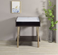 Carrie End Table Brown Brown Wood