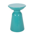 Metal S 2 End Table Teal Iron