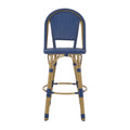 Barstool Blue Wicker