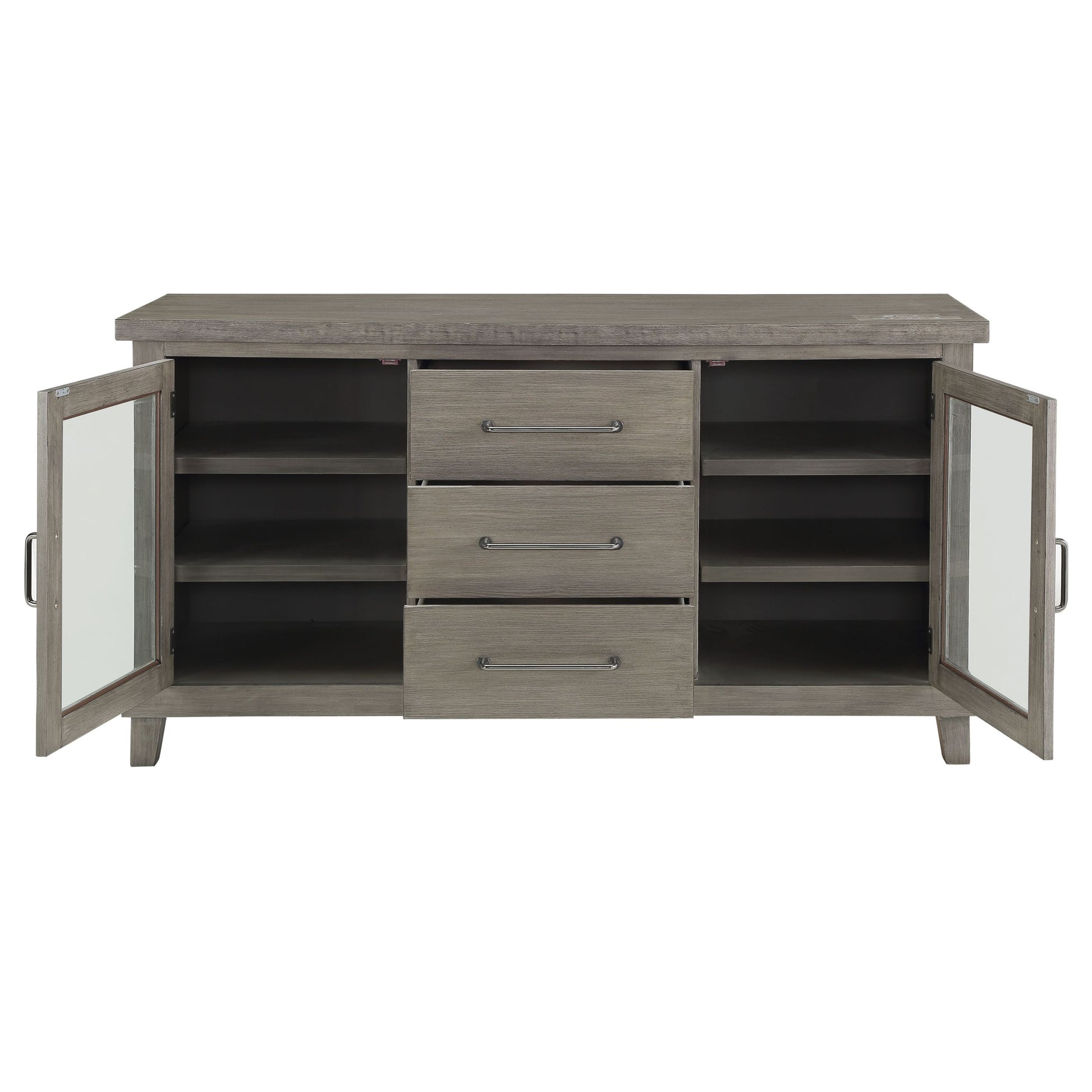 Mila Server Dark Gray Dark Gray Wood