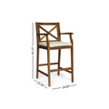 Perla Barstool Brown Acacia Wood