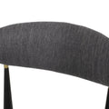 Barstool Set Of 2 Charcoal Fabric