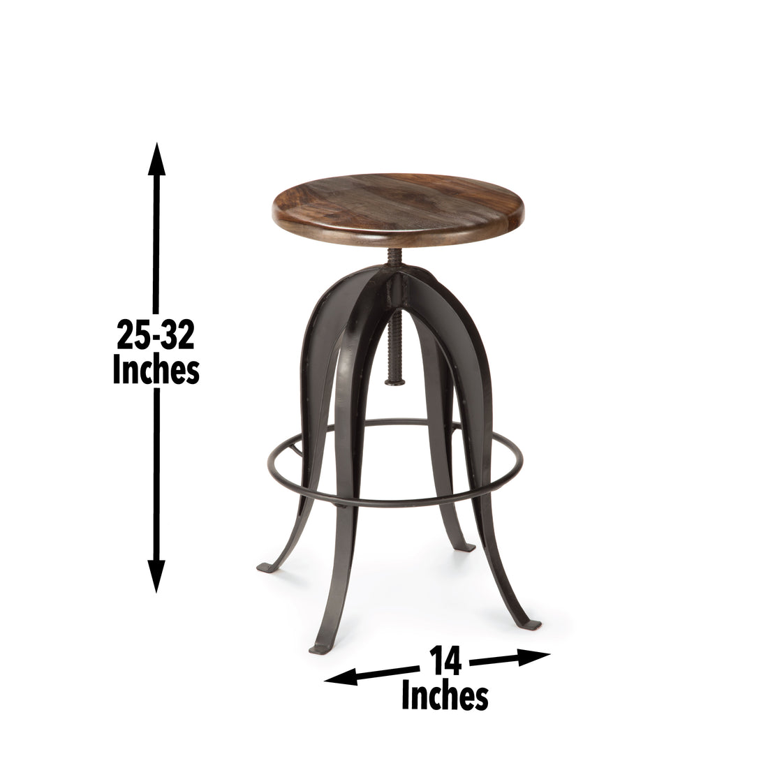 Sparrow Round Setup Stool Dark Brown Dark Brown Wood