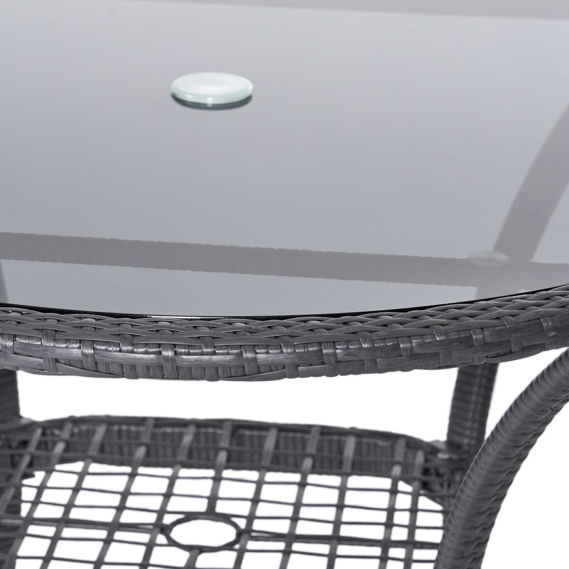 San Pico Table Grey Rattan