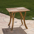 Hermosa 31.5'' Square Wood Table Teak Acacia Wood