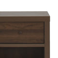 1 Drawer Nightstand Walnut Mdf