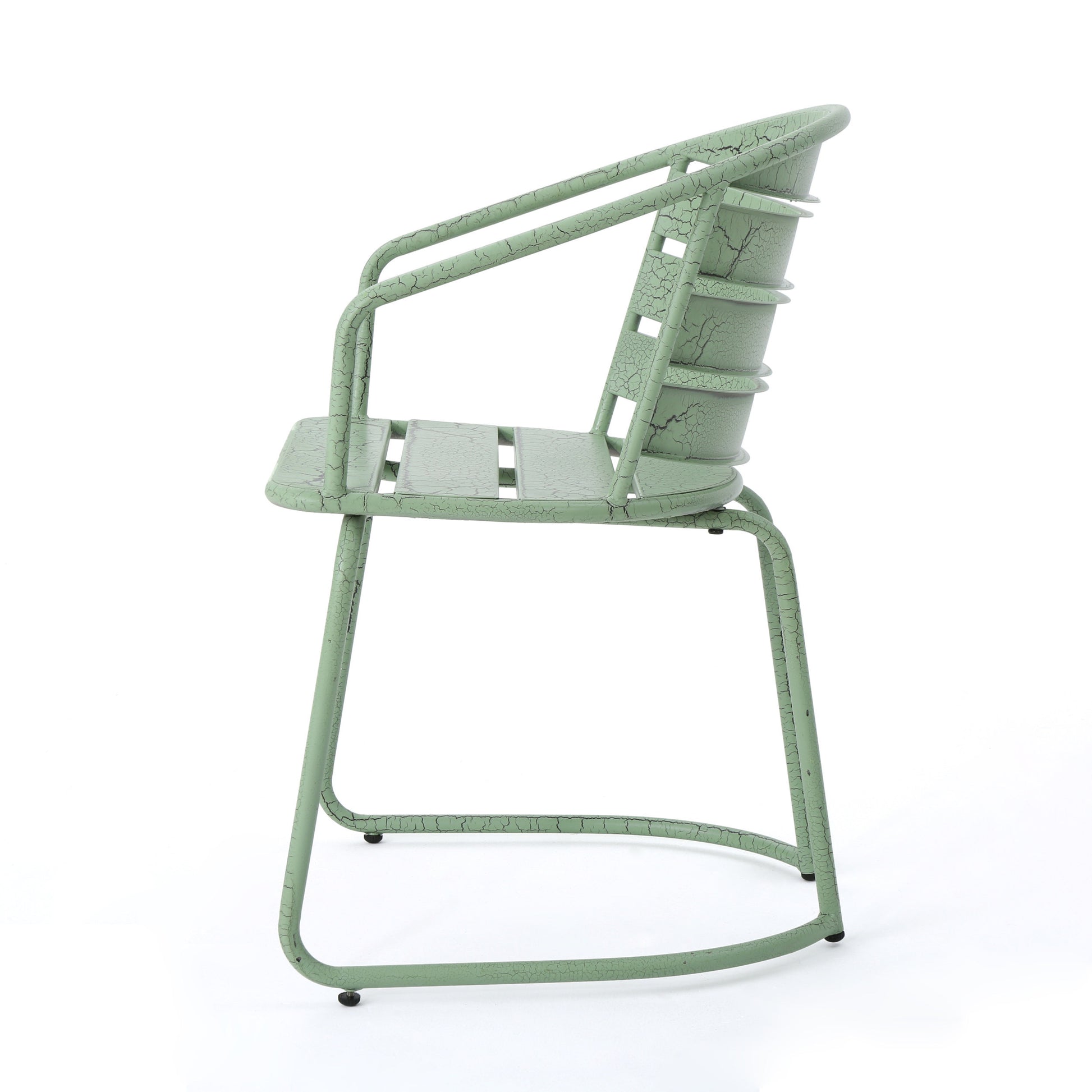 Santa Monica Bistro Set Green Iron