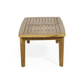 Outdoor Acacia Wood Rectangular Coffee Table, Teak, 43.25