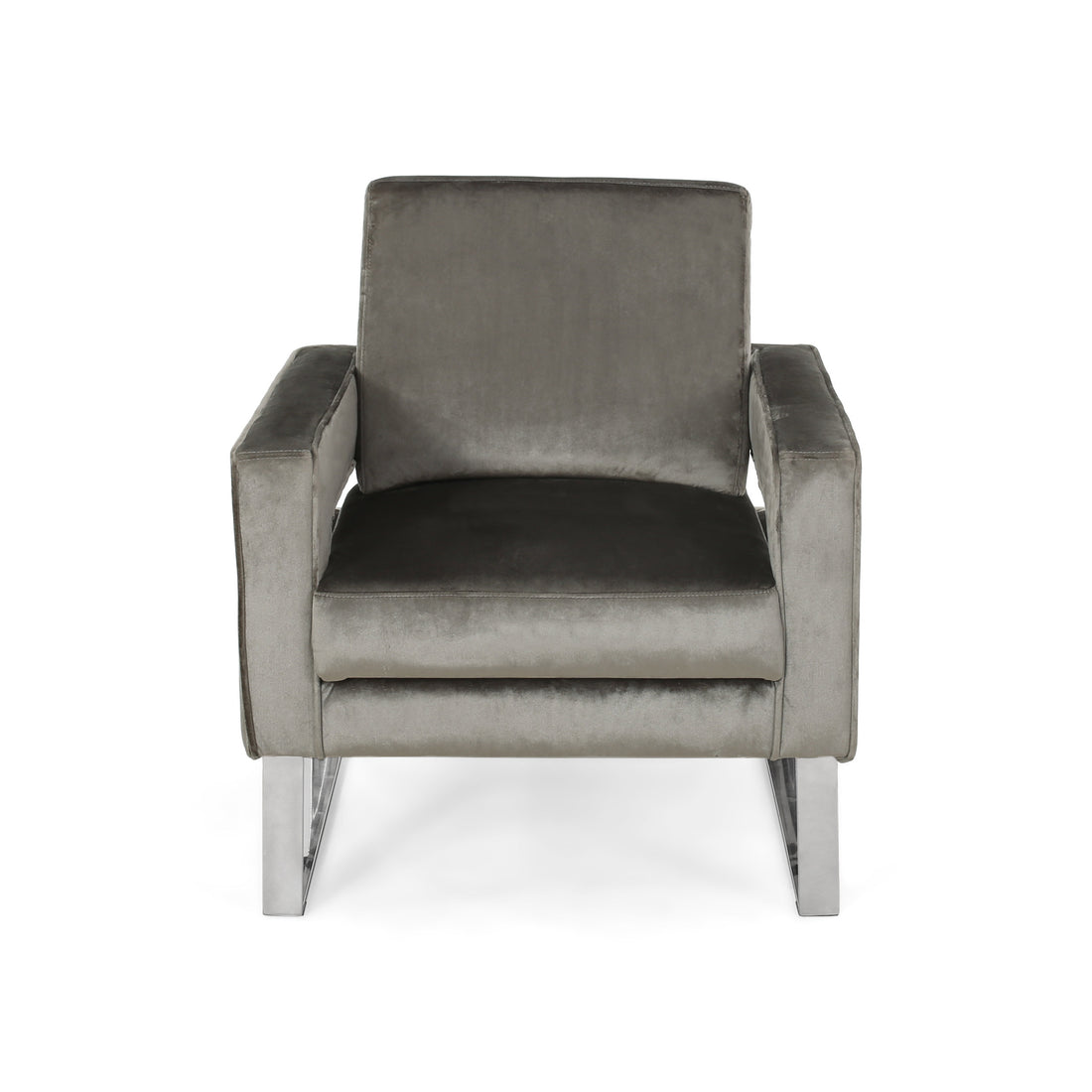 Arm Chair Grey Velvet