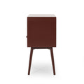 Side Table Brown White Mdf