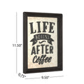 Coffee Transfer Wall D Cor Life Black Wood