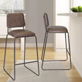 Mesa Barstool Brown Brown Wood