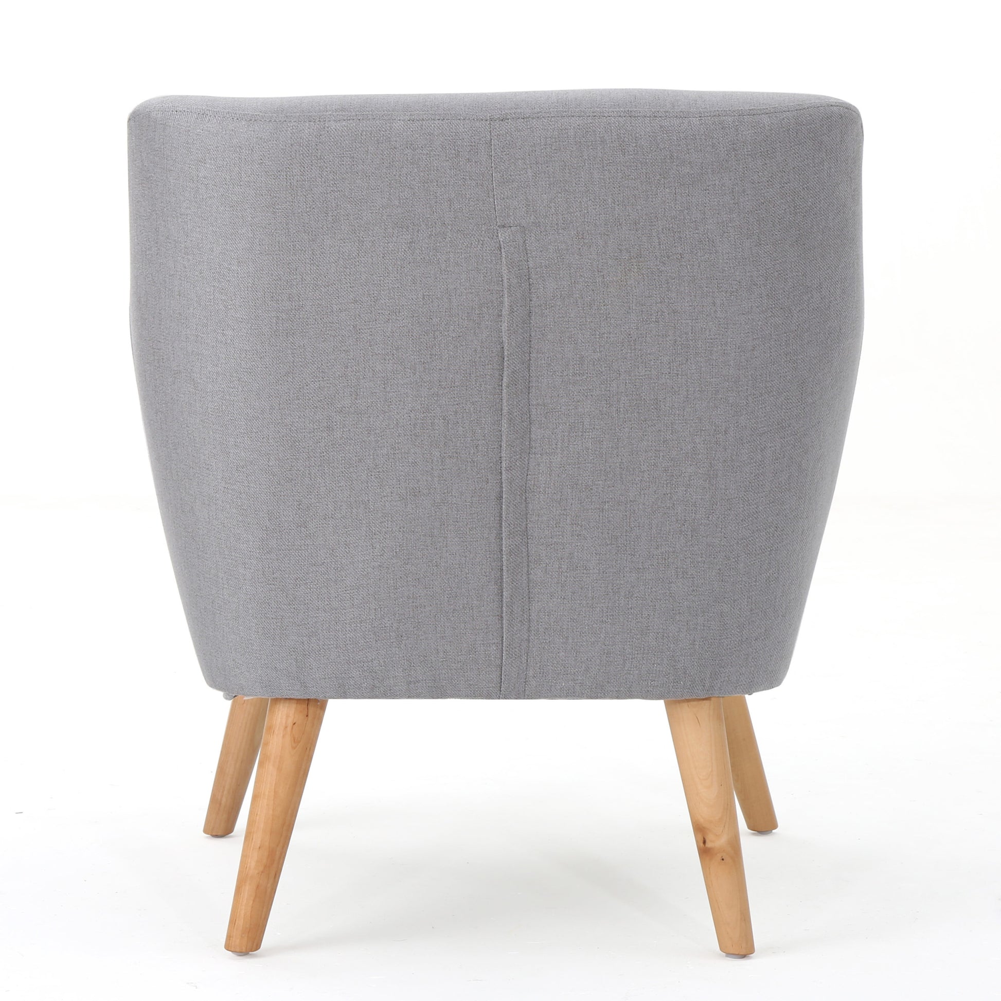 Club Chair Light Grey Fabric