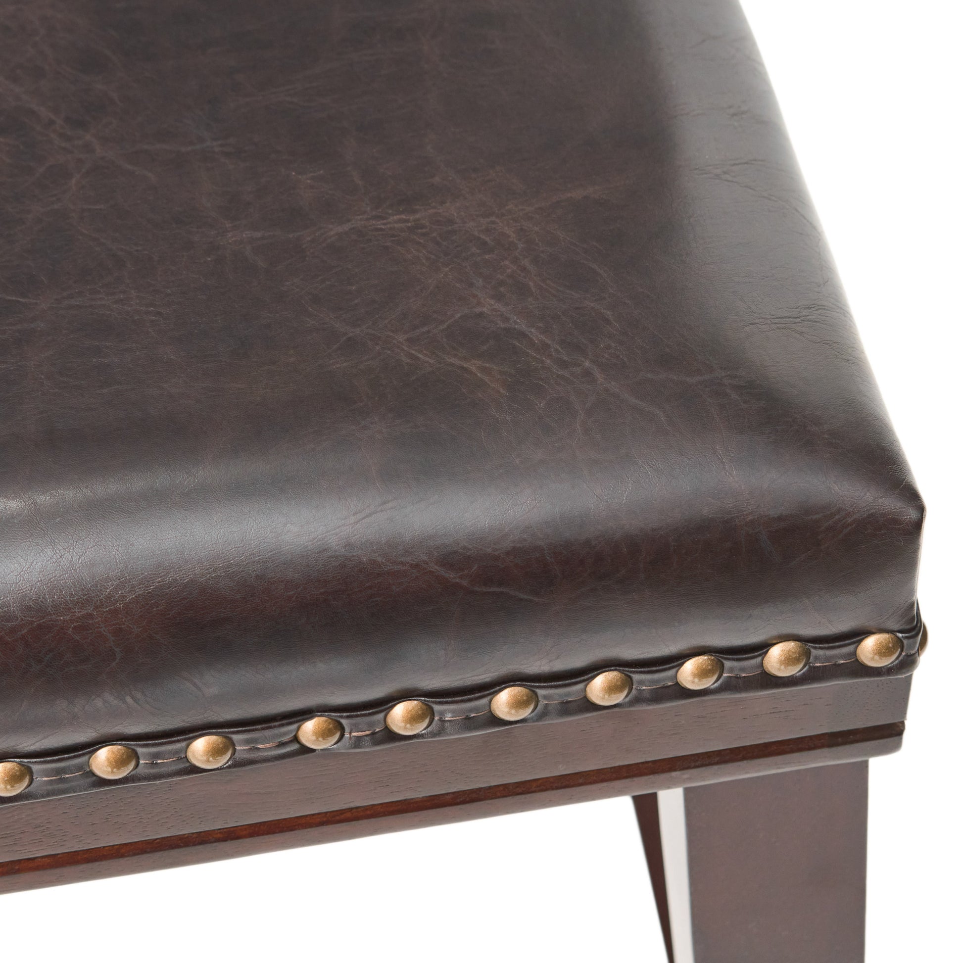 Saddle Stool Brown Leather