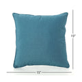 Coronado Square Pillow Teal Fabric