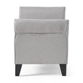 Hayes Armed Storage Bench Light Grey Fabric