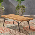 Canoga Coffee Table Teak Metal & Wood