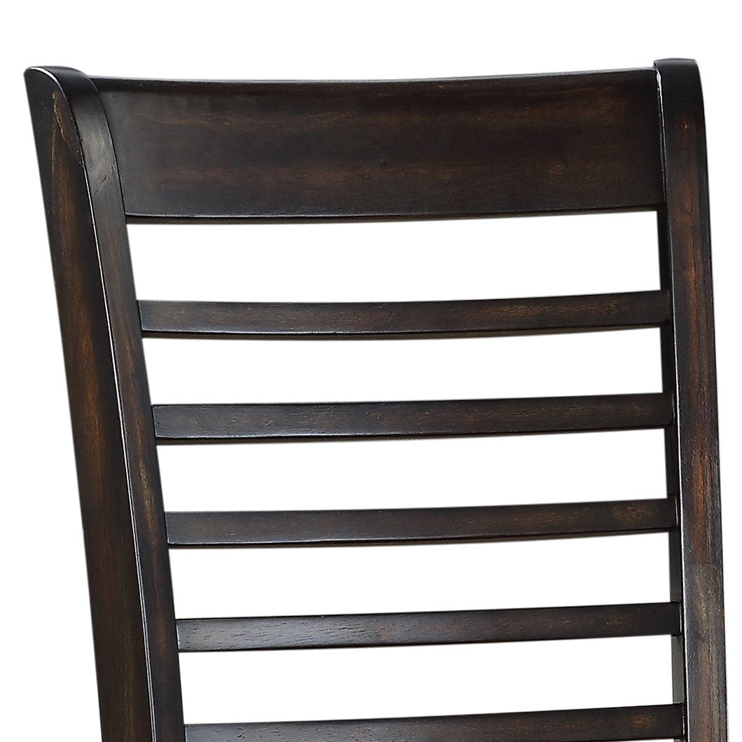 Ally 5 Piece Dining Set Dark Brown Dark Brown Wood