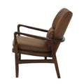 Club Chair Brown Microfiber