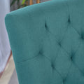 Cheney Dining Chair Kd Set Of 2 Teal Fabric