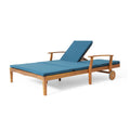 Perla Double Chaise Lounge Teak Acacia Wood