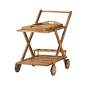 Riviera Bar Cart Natural Stained Wood