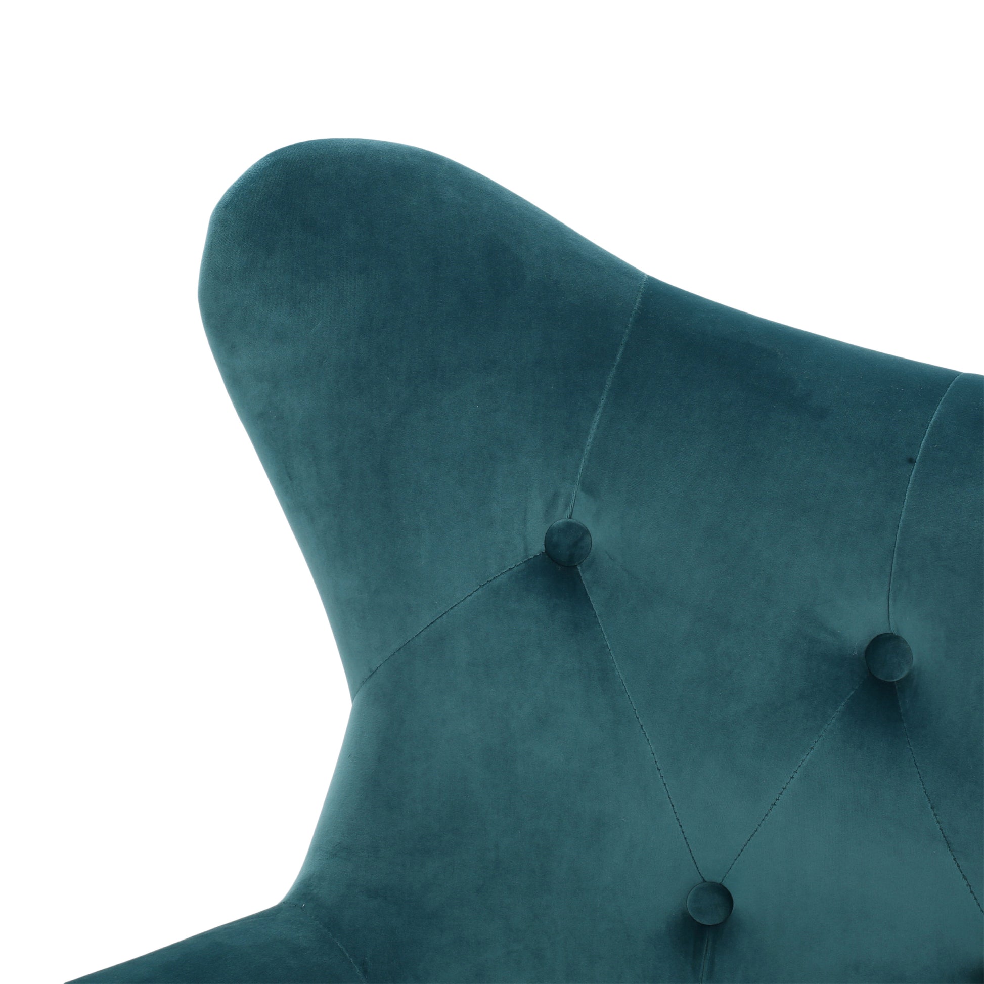 Arm Chair Teal Velvet