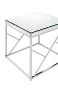 Evelyn 3 Piece Table Set Chrome Chrome Iron