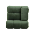 Sectional Modular Sofa L Retro Green Velvet 1 Seat