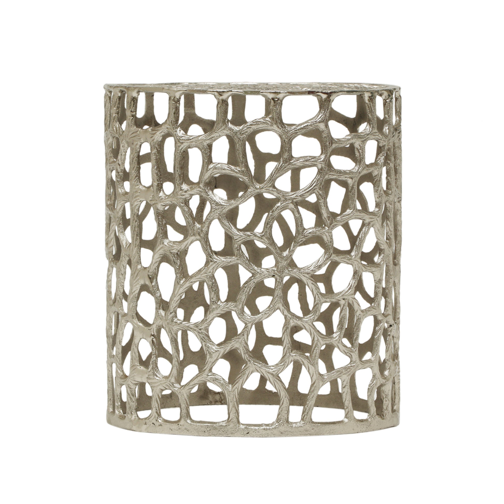 Mesh Stool Nickel Aluminium