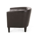 Club Chair Brown Pu