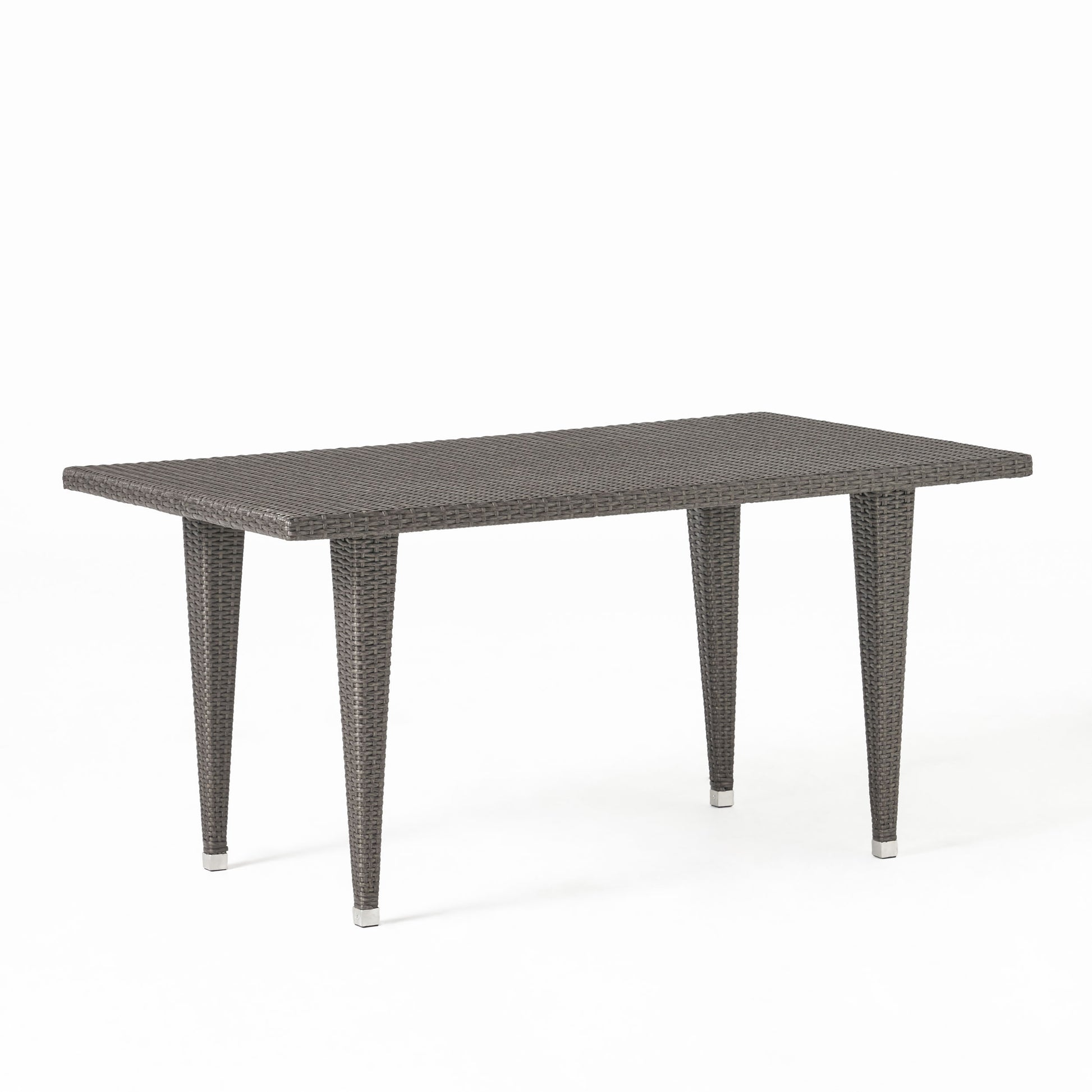 Dominica 35*59 Rect Table Pvc Grey Iron