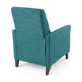 Push Back Recliner Teal Fabric