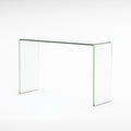 Console Table 12Mm Tempered Bent Glass Clear Glass