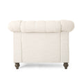 Club Chair Beige Fabric