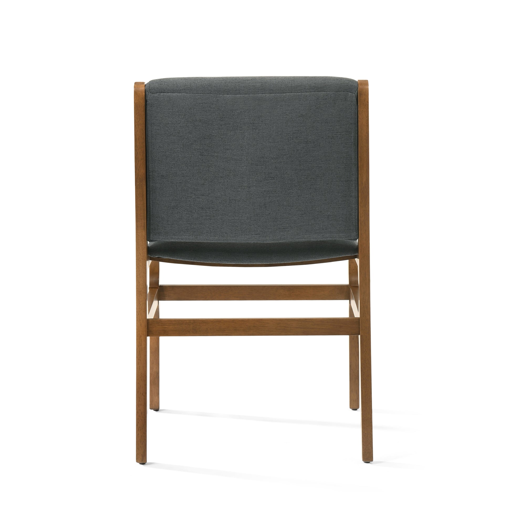 Dining Chair Dark Gray Fabric