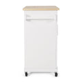 Kitchen Cart White Wood