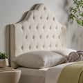 Queen & Full Sized Headboard Ivory Fabric