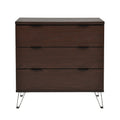 3 Drawer Wide Chest Walnut Mdf