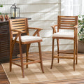 Hermosa 2Pc Barstool Brown Acacia Wood